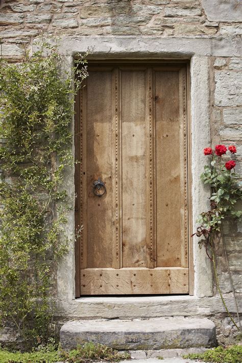 Traditional Handcrafted Oak Door Fitted With Bespoke Ironmongery For A