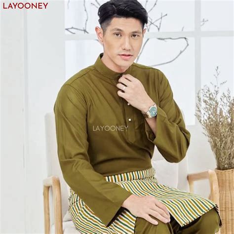 Jual Art N83s Setelan Baju Melayu Pria Teluk Belanga Bahan Katun Toyobo Satu Set Cekak Musang