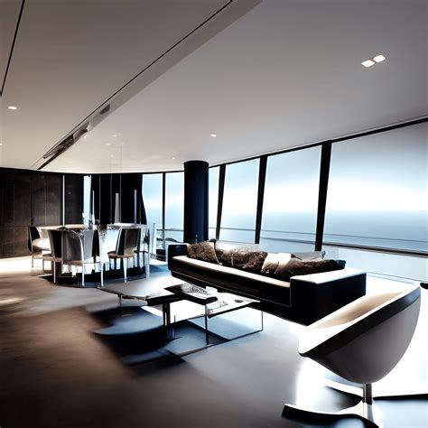 Brutal Style Luxury And Futuristic Penthouse · Creative Fabrica