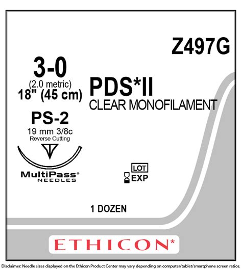 Ethicon Z497g Pds Ii Polydioxanone Suture