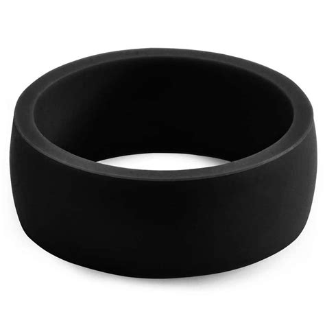 Black Classic Silicone Ring In Stock Lucleon