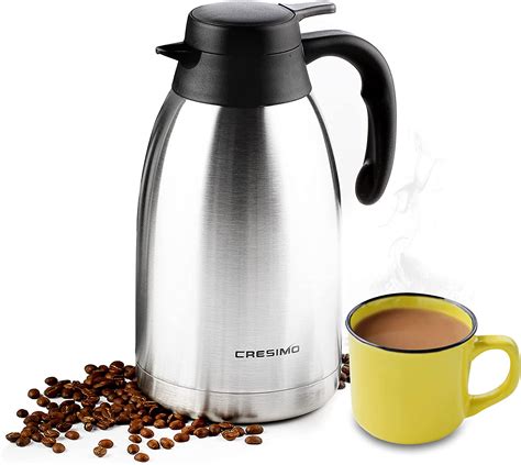 amazon｜68 oz stainless steel thermal carafe double walled vacuum