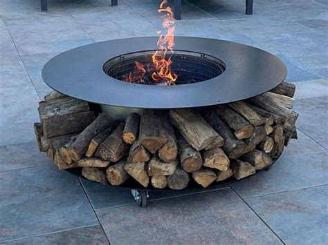 Deluxe Log Fire Pit Practical Elegant Multi Functional