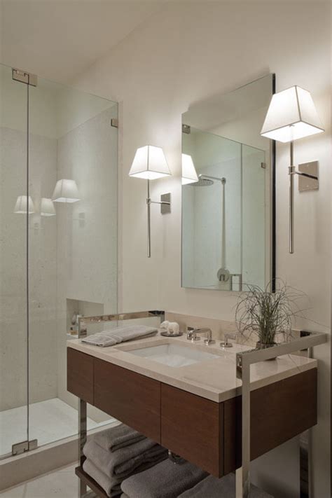 This is often accomplished by placing wall sconces by the mirror. Make yourself Glow with 16 amazing Bathroom wall mirrors ...