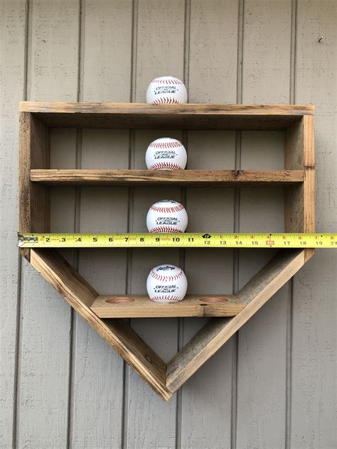 You can never have enough storage space in your bathroom, and wooden shelves are a perfect solution. Baseball Display,Home Plate,Baseball Shelf,Baseball ...