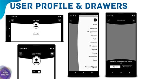 User Profile And Drawers Flutter Ui