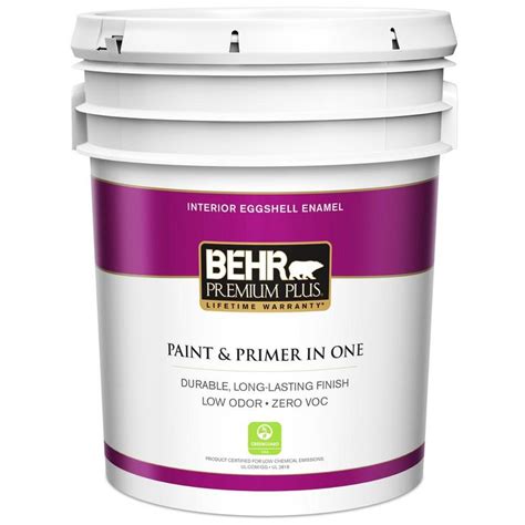 Behr Premium Plus Gal Ultra Pure White Eggshell Enamel Low Odor