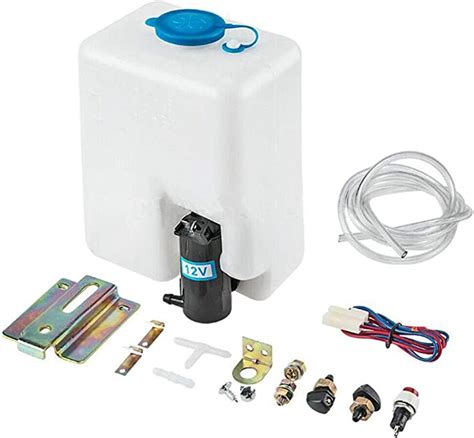 Universal 12v Windshield Washer Pump Reservoir Kit 99300 Wiper Fluid