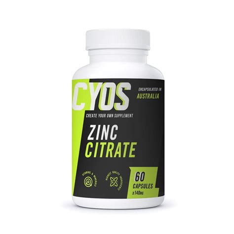 Zinc Citrate Capsules · Create Your Own Supplement