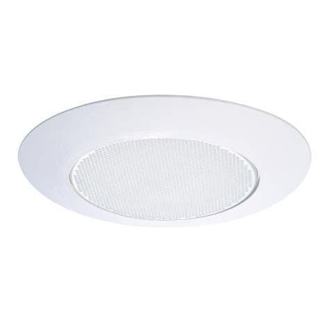 Halo 6 In White Recessed Ceiling Light Trim With Albalite Glass Lens
