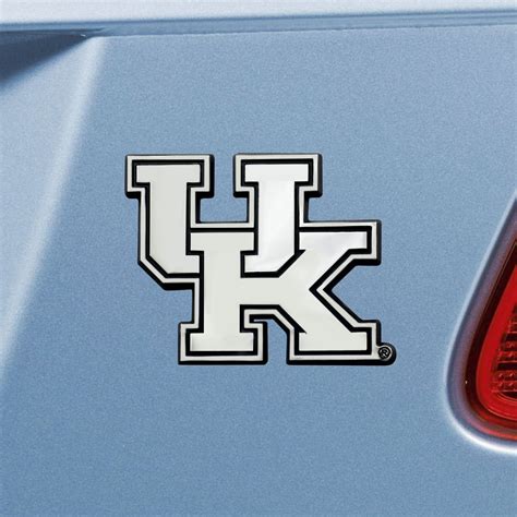 University Of Kentucky Chrome Emblem Set Of 2 Auto Accessories