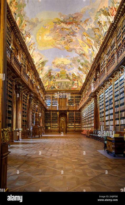 Prague Czech Republic Library Of Strahov Monastery Strahovsky