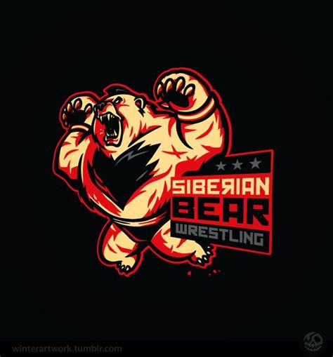 Siberian Bear Wrestling By Winter Via Behance Winter Artwork