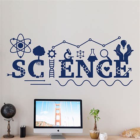 Science Wall Decal Vinyl Sticker School Education Home Office Art
