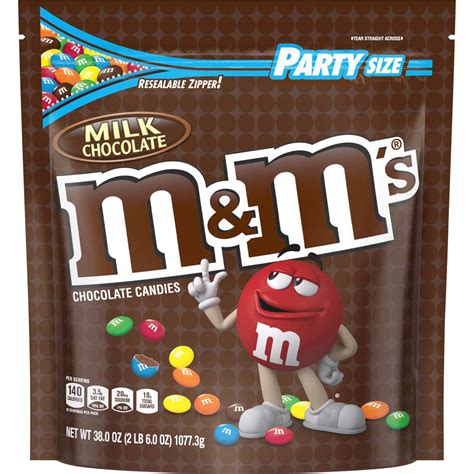 Mandms Milk Chocolate Candy 38 Ounce Party Size Bag Buy Online In