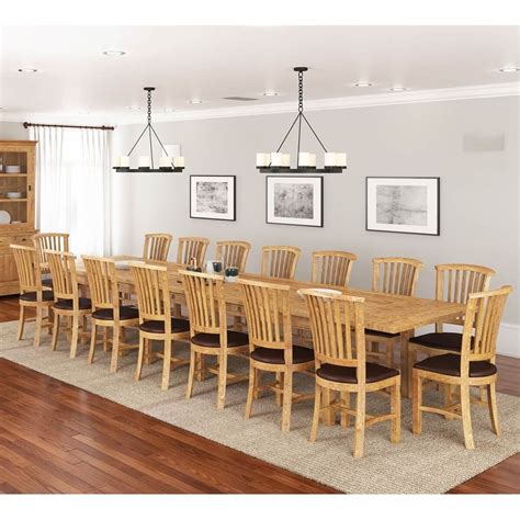 Browse 110 photos of extra large dining table. Brussels Teak Wood Large Extendable Dining Table For 16 People