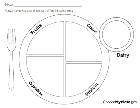 Download myplate activity.pdf | My food plate, Nutrition activities ...