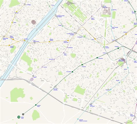 Carte plan du 15 eme arrondissement de Paris