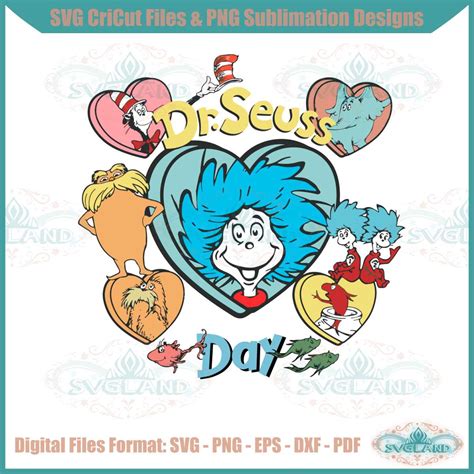 Dr Seuss Day Dr Seuss Figure Svg For Cricut Sublimation Files