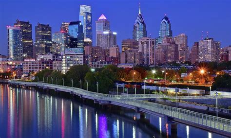Philly Night Lights Photograph By Skyline Photos Of America
