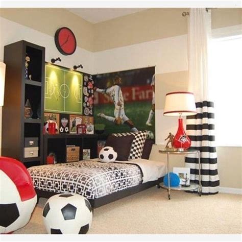 49 Fabulous Sport Bedroom Ideas For Boys Soccer Bedroom Soccer