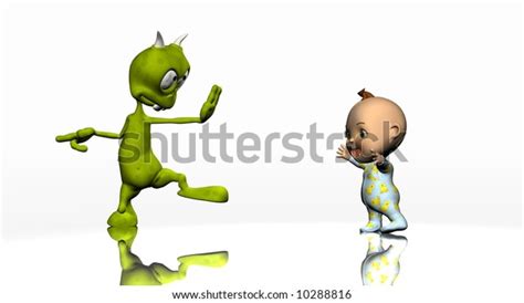 Cartoon Alien Baby Stock Illustration 10288816 Shutterstock