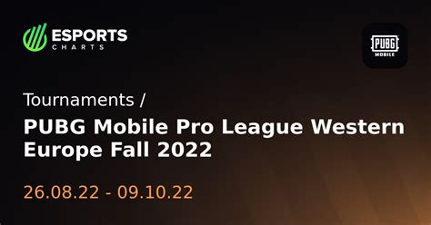 Pubg Mobile Pro League Western Europe Fall 2022 Pubg Mobile