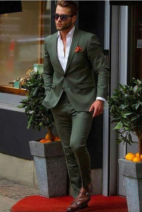 Men Green Suit Wedding Suit Groom Wear Suit For Men Engagement Etsy In Wedding Suits