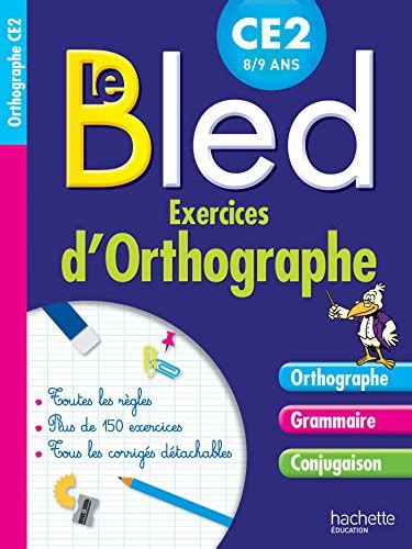 Cahier Bled Exercices D Orthographe Ce Bled Primaire Berlion
