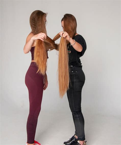 photo set two women with extremely long hair photoshoot in 2021 extremely long hair long