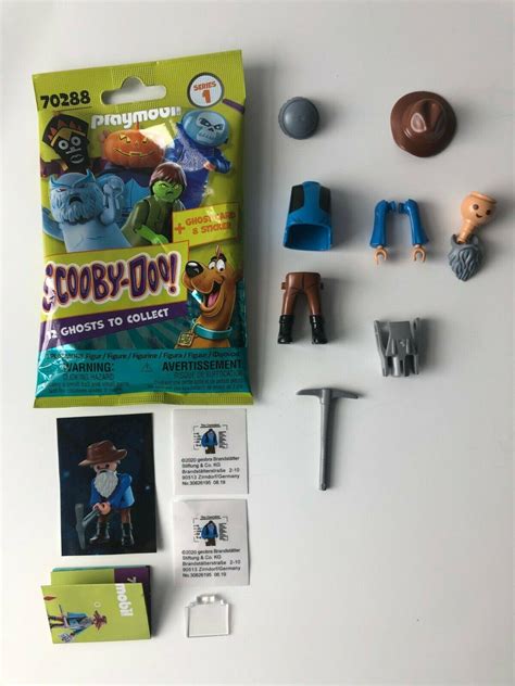 Playmobil Scooby Doo Ghost Series 1miner Forty Niner Caretaker Opened