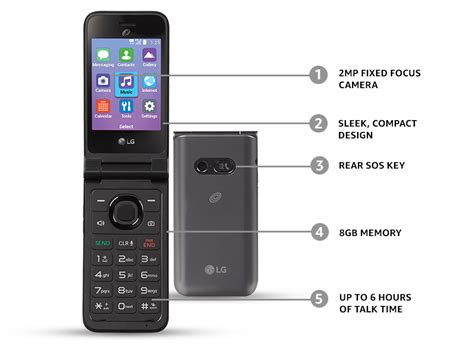 Total Wireless Lg Classic Flip 4g Lte Prepaid Flip Phone
