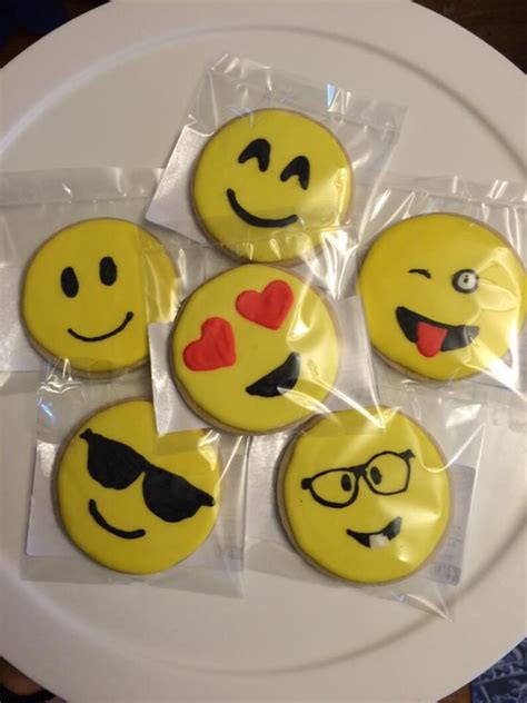 Emoji Decorated Sugar Cookies Etsy