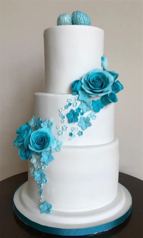 Turquoise Wedding Cake Turquoise Wedding Cake Chocolate Wedding Cake