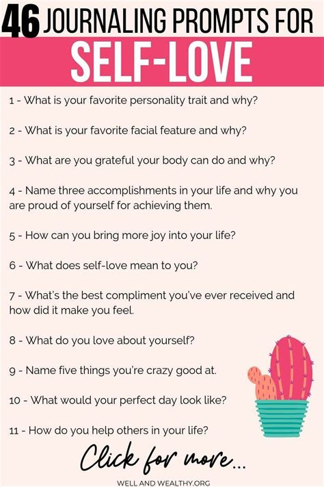 46 Self Love Journal Prompts Finally Learn How To Journal For Self
