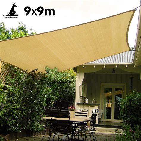 Wallaroo Square Shade Sail 9m X 9m Sand Pay Later With Afterpay
