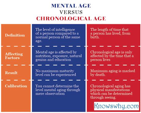 What Is Mental Age And Chronological Age