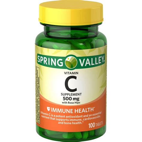 Spring Valley Vitamin C Tablets 500 Mg 100 Ct