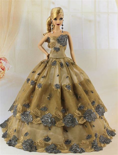Handmade 4 Pcs Fashion Princess Pary Dressclothesgown For Barbie Doll S182 Ebay Vestidos