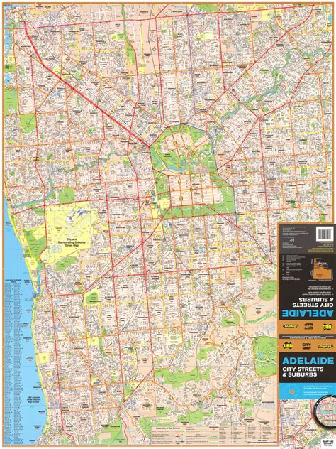Map Of Adelaide Suburbs Color 2018