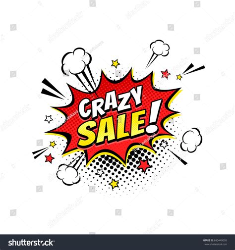 Comic Speech Bubble Expression Text Crazy: เวกเตอร์สต็อก (ปลอดค่า