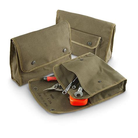 3 New German Military Surplus Canvas Tool Bags 223222 Hand Tools At