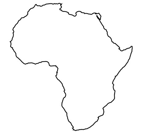 These downloadable maps of africa make that challenge a little easier. Outline Map Of Africa Hd With Africa Map Template Best Photos Template Blank | Africa tattoos ...