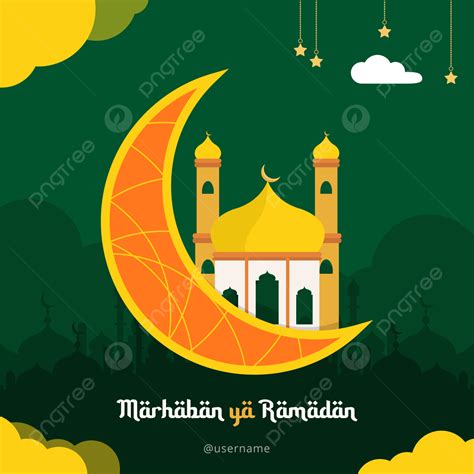 Gambar Templat Reka Bentuk Islamik Untuk Menyambut Bulan Ramadhan