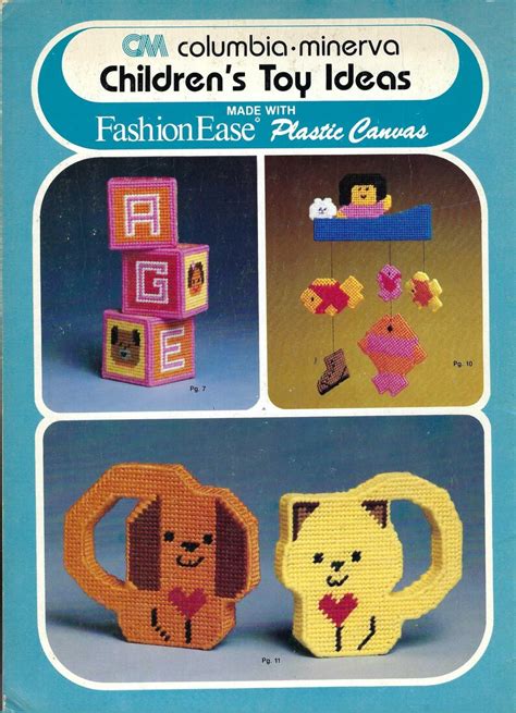 Childrens Toy Ideas Plastic Canvas Pattern Book Etsy