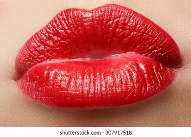 Sexy Lips Beauty Red Lip Makeup Stock Photo Shutterstock