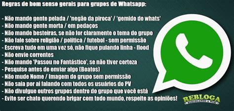 Regras Para Grupo De Whatsapp Essenciais Exemplos Prontos My Xxx Hot Girl