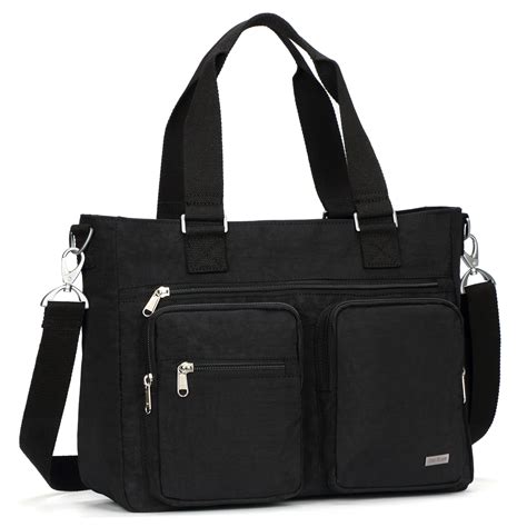 Crest Design Water Repellent Nylon Shoulder Bag Handbag 14 Inch Laptop Bag Notebook Briefcase