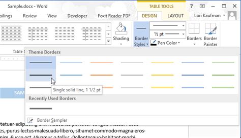 Comments are stored on the internal database. How to Add Borders to or Change Borders on a Table in Word