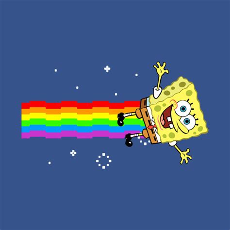 Mix & match this t shirt with other items to create an avatar that is unique to you! Spongebob Sqaurepants Nyan Cat Meme - Spongebob - T-Shirt ...